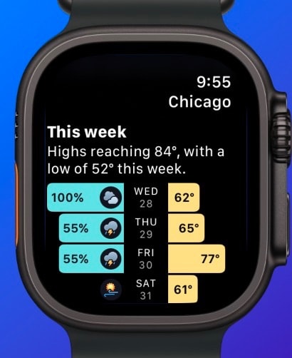 Hello Weather Apple Watch screenshot 4