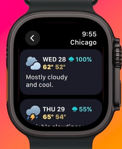 Hello Weather Apple Watch screenshot 5