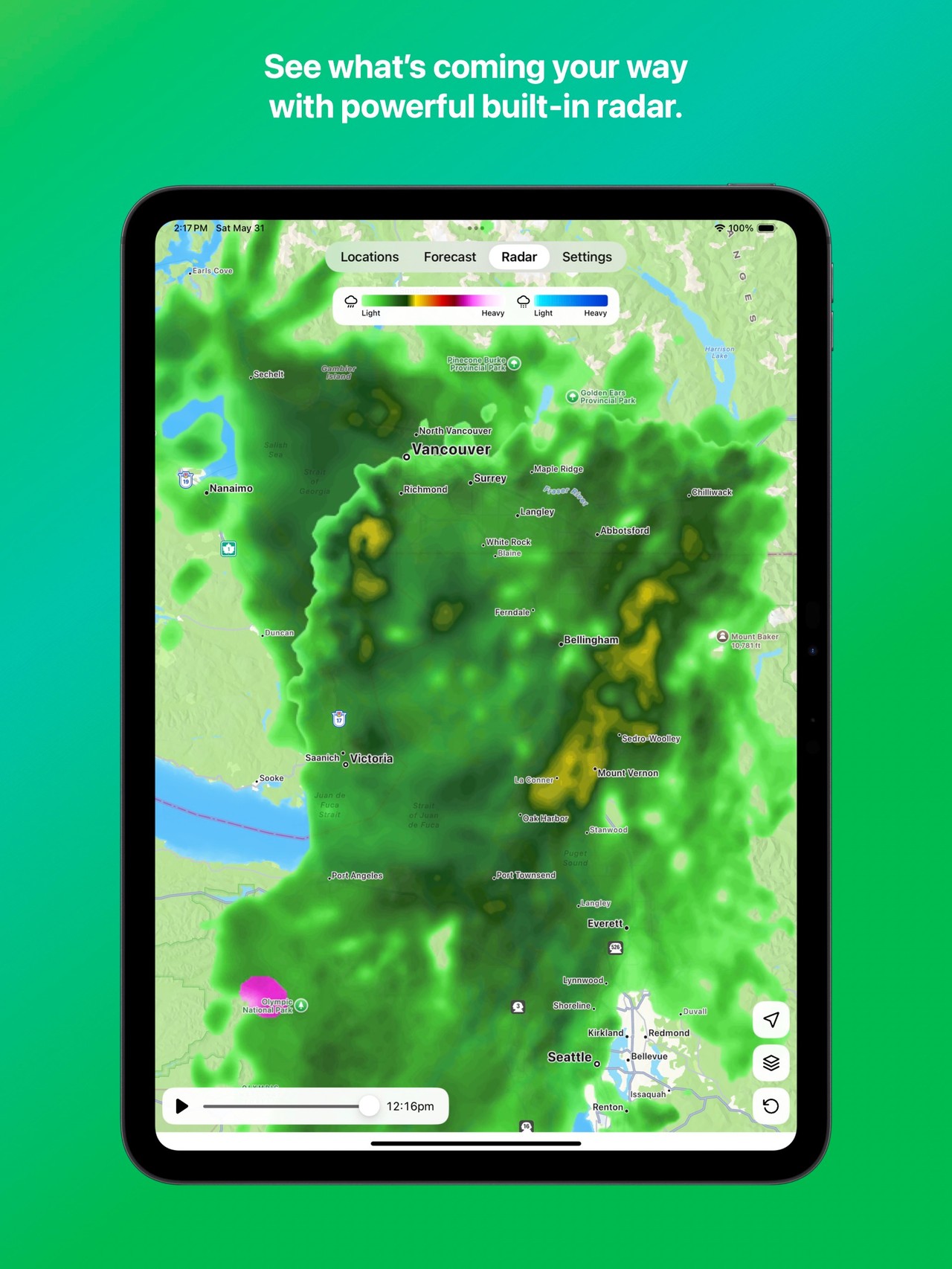 Hello Weather iPad screenshot 2