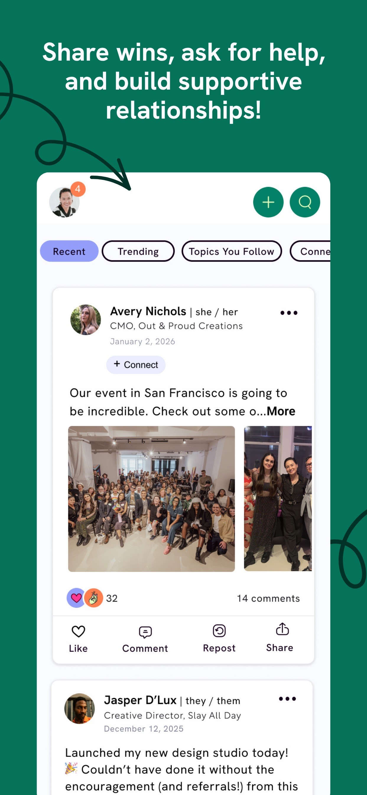 Hey Famm: LGBTQ+ Networking iPhone screenshot 3