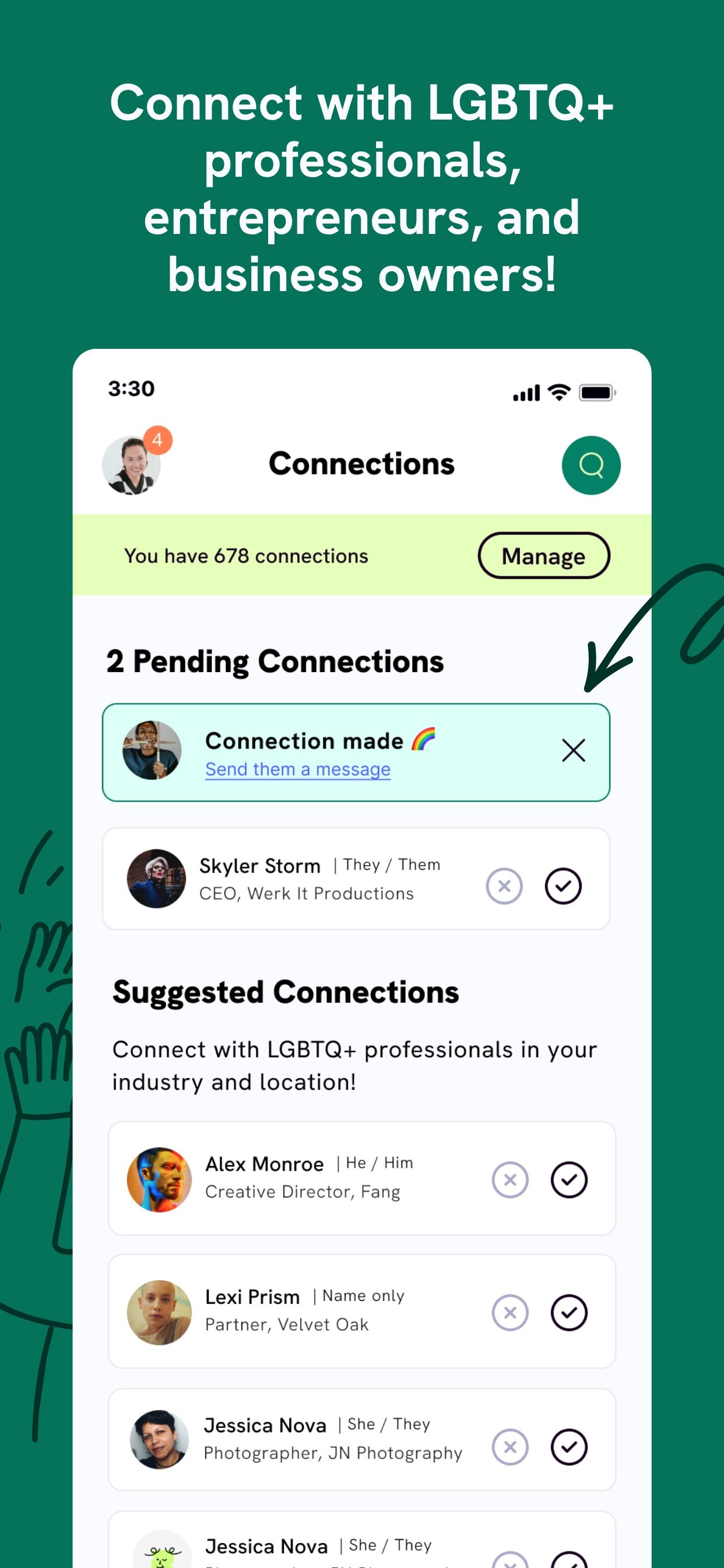 Hey Famm: LGBTQ+ Networking iPhone screenshot 4
