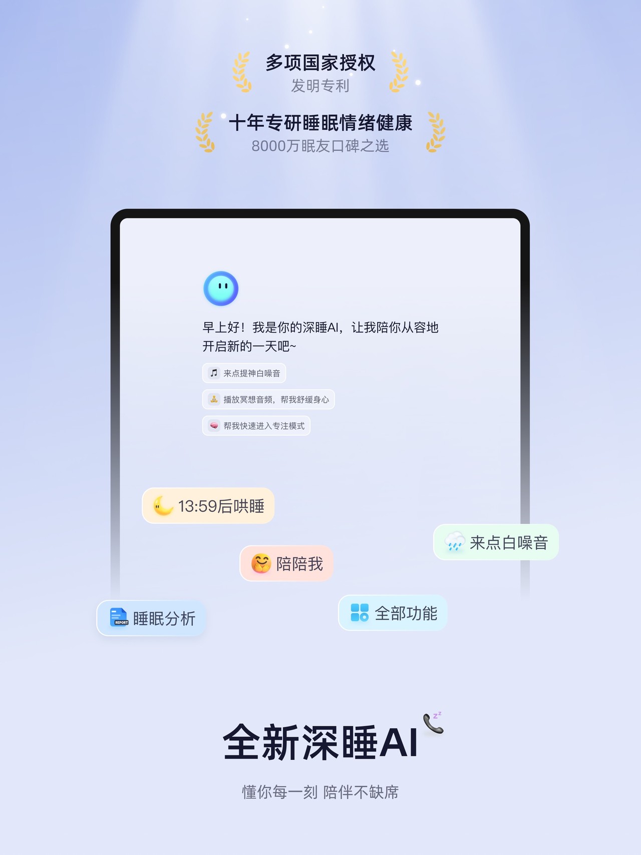 小睡眠-助眠,白噪音,睡眠监测,冥想,正念,HRV压力,心率 iPad screenshot 1