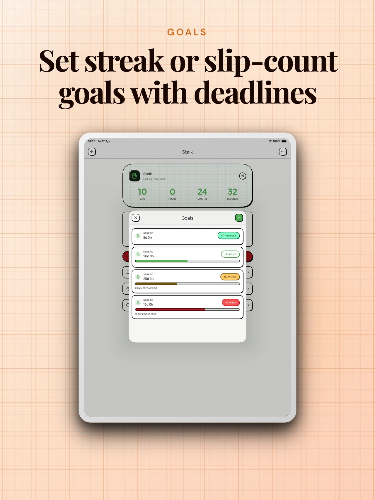 IDIDIT: Quit Habit Tracker iPad screenshot 4