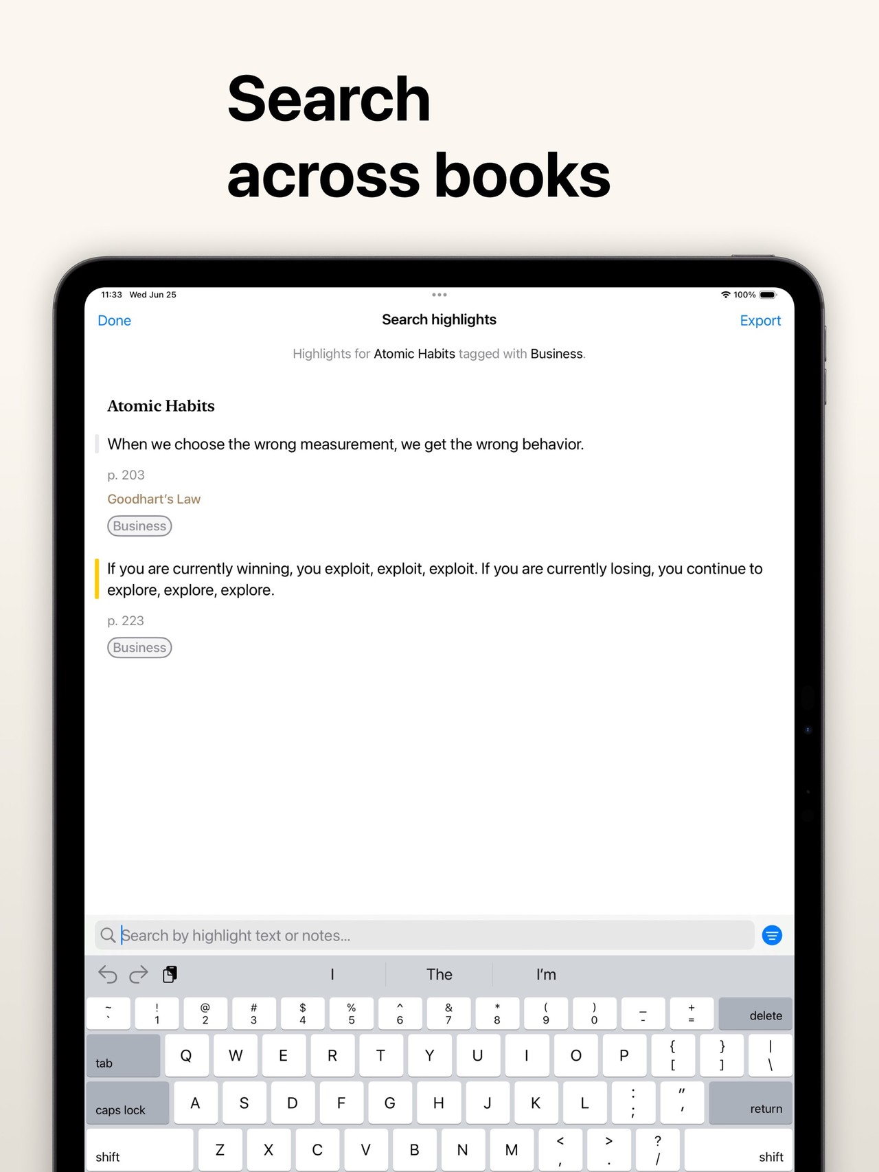 Image to text - Highlighted iPad screenshot 5
