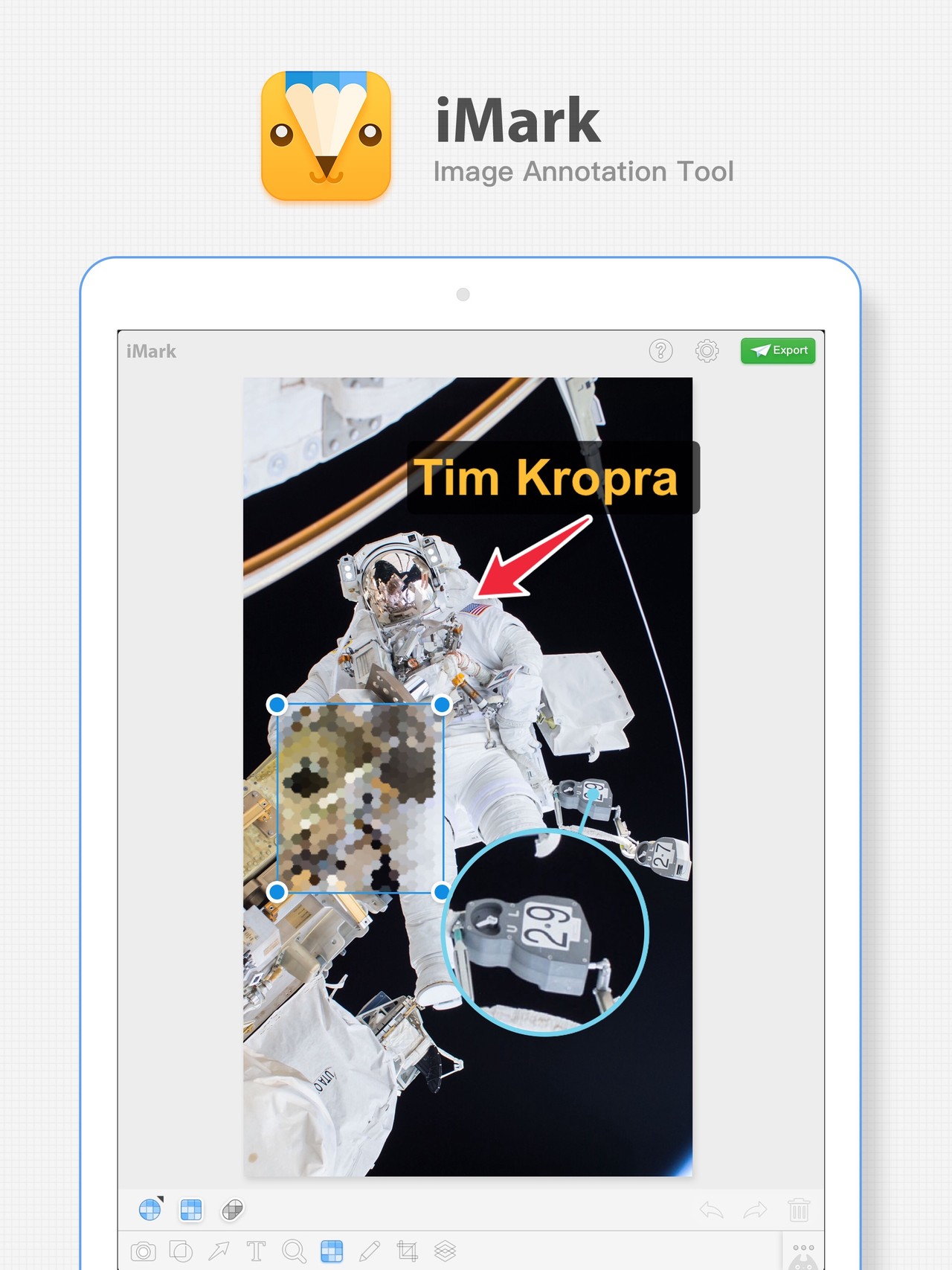 iMark · Image Annotation Tool iPad screenshot 1