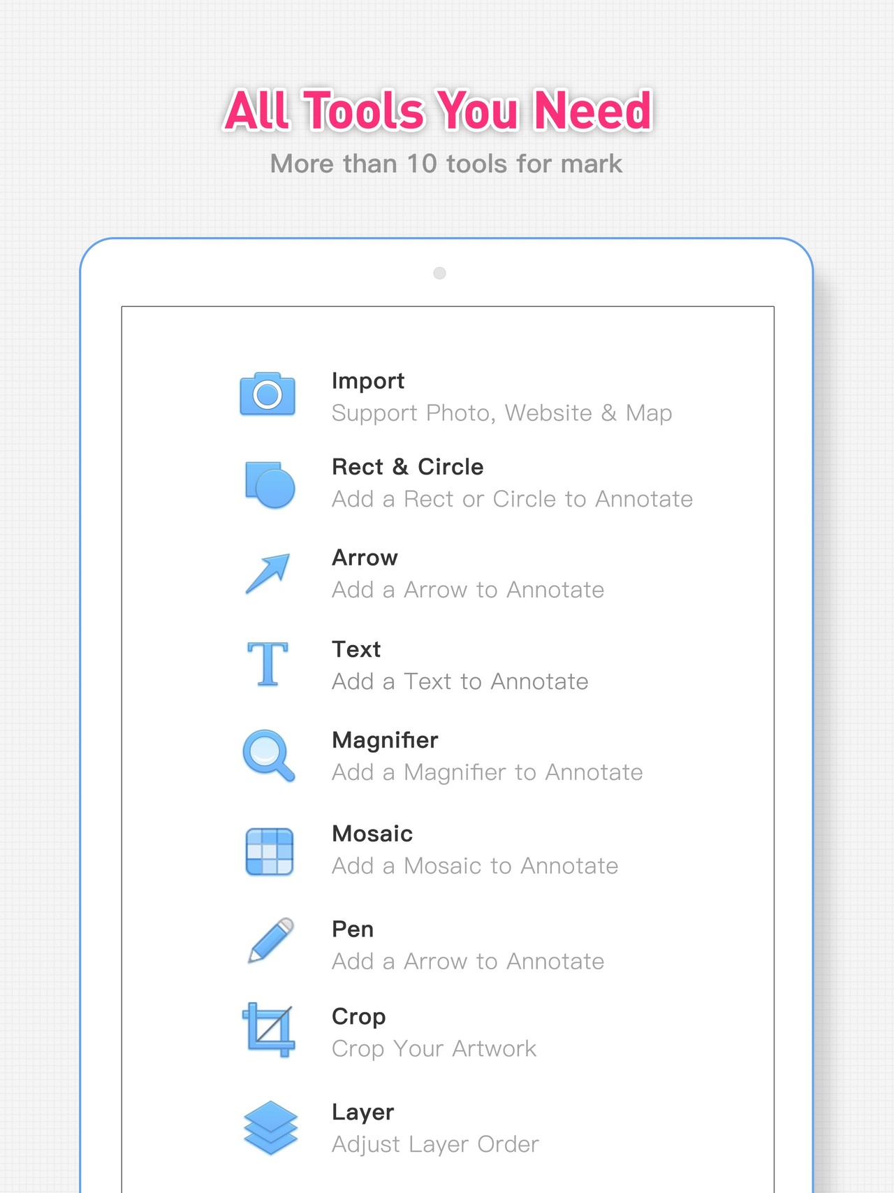 iMark · Image Annotation Tool iPad screenshot 2