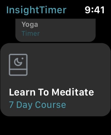 Insight Timer: Meditate, Sleep Apple Watch screenshot 5