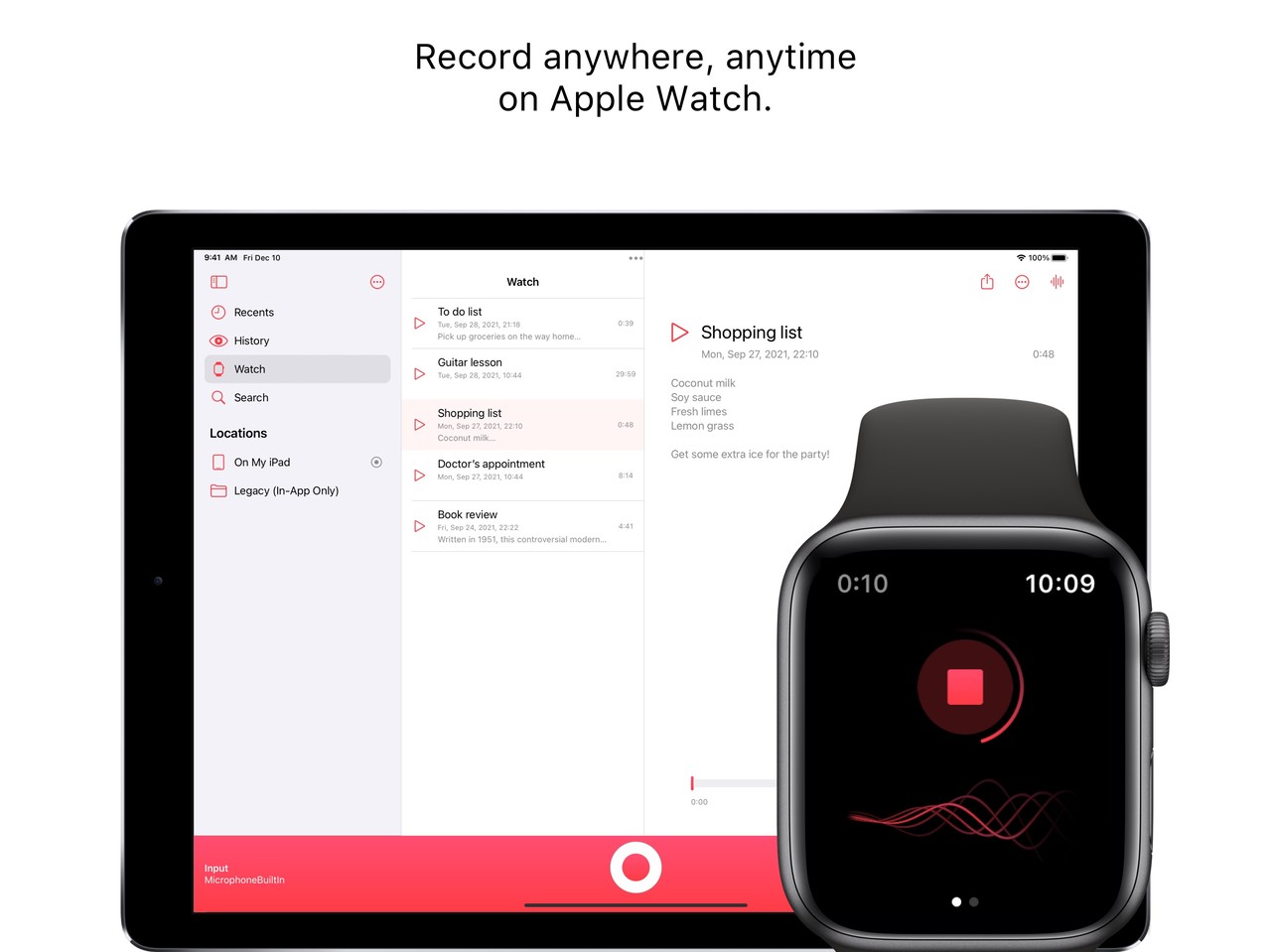 Just Press Record iPad screenshot 3