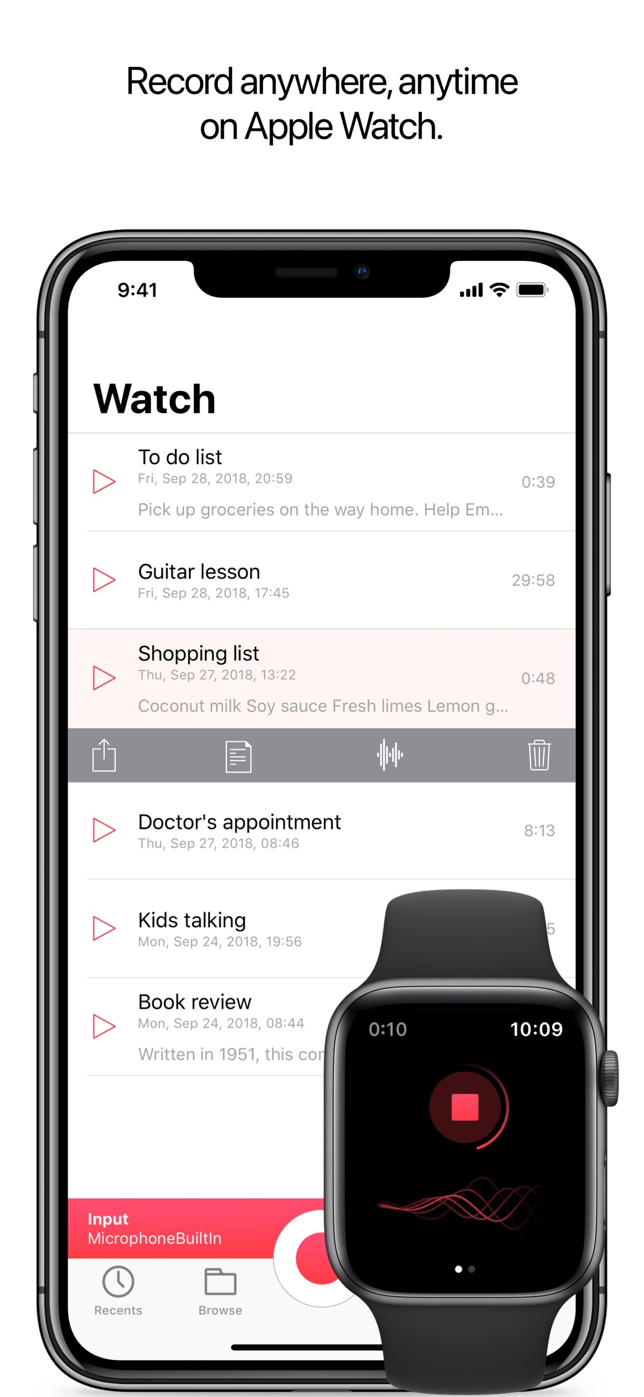 Just Press Record iPhone screenshot 3