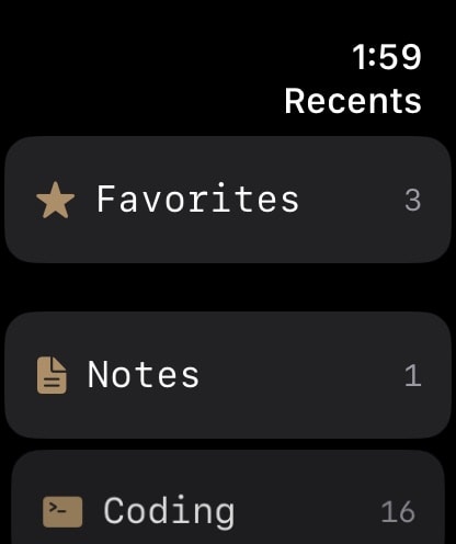 Just.txt • Plain Text Editor Apple Watch screenshot 1