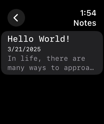 Just.txt • Plain Text Editor Apple Watch screenshot 3