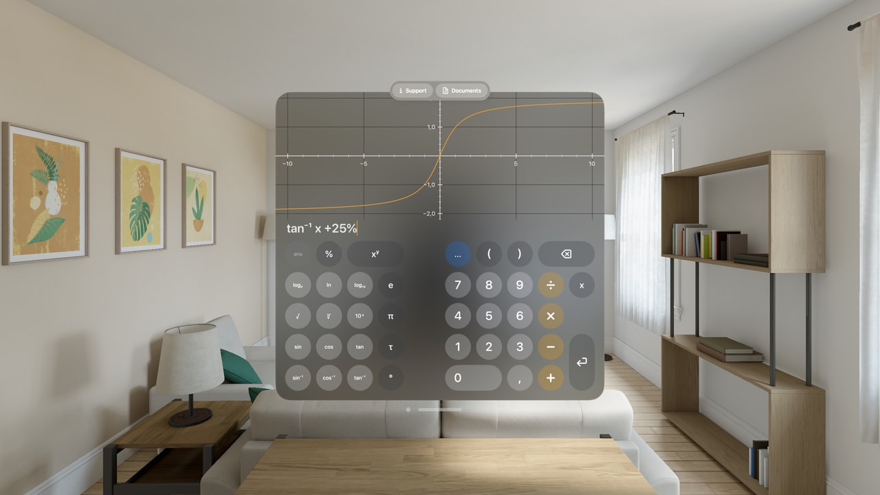Kalkyl Apple Vision screenshot 2