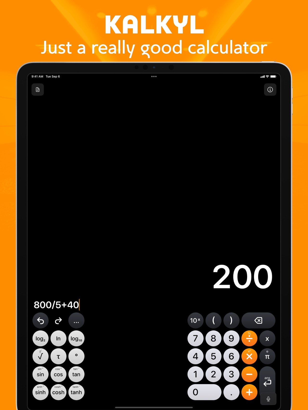Kalkyl iPad screenshot 1