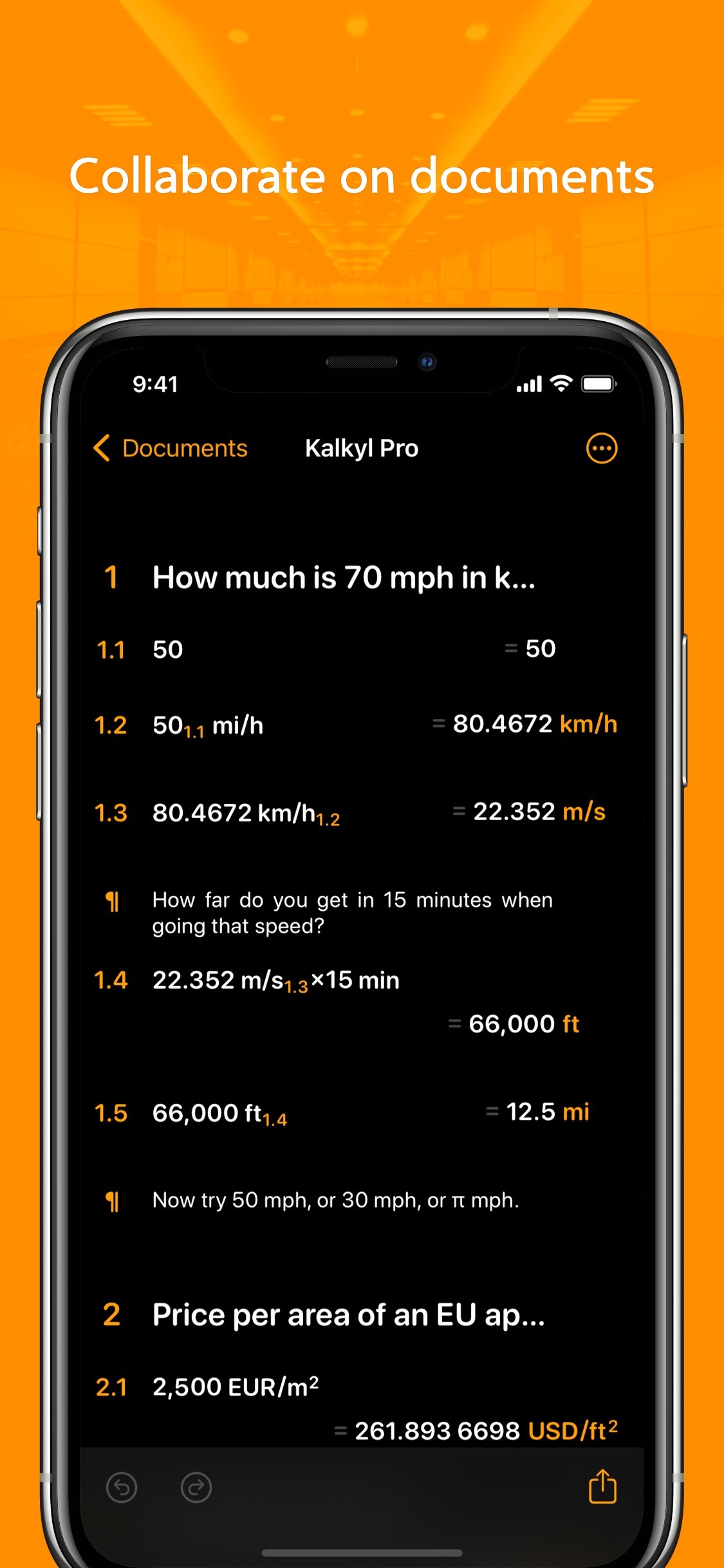 Kalkyl iPhone screenshot 2