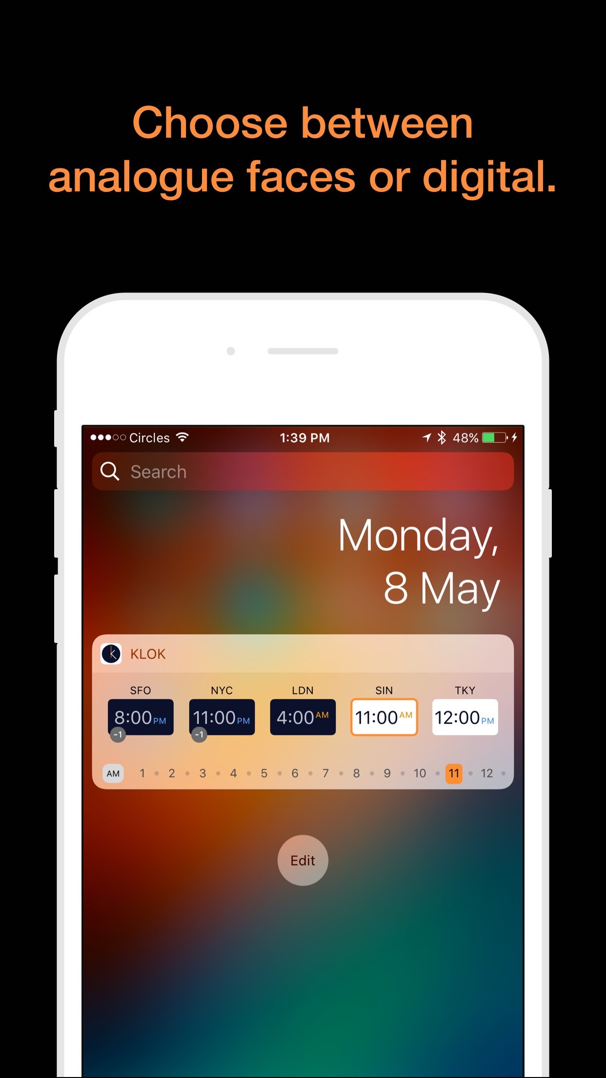 Klok - Time Zone Converter iPhone screenshot 3