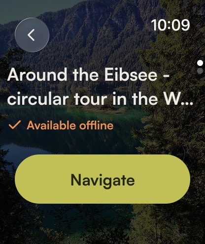 komoot - hike, bike & run Apple Watch screenshot 5