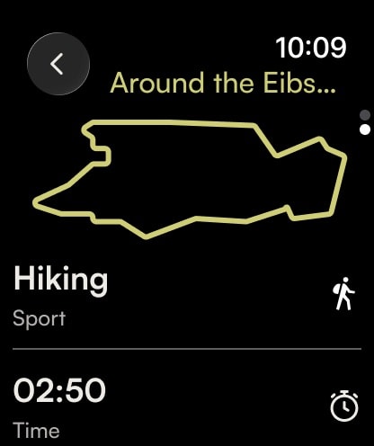komoot - hike, bike & run Apple Watch screenshot 6