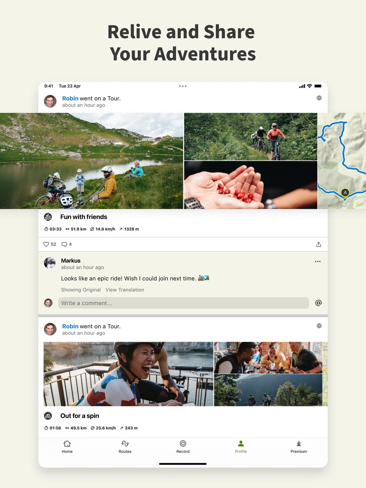 komoot - hike, bike & run iPad screenshot 4
