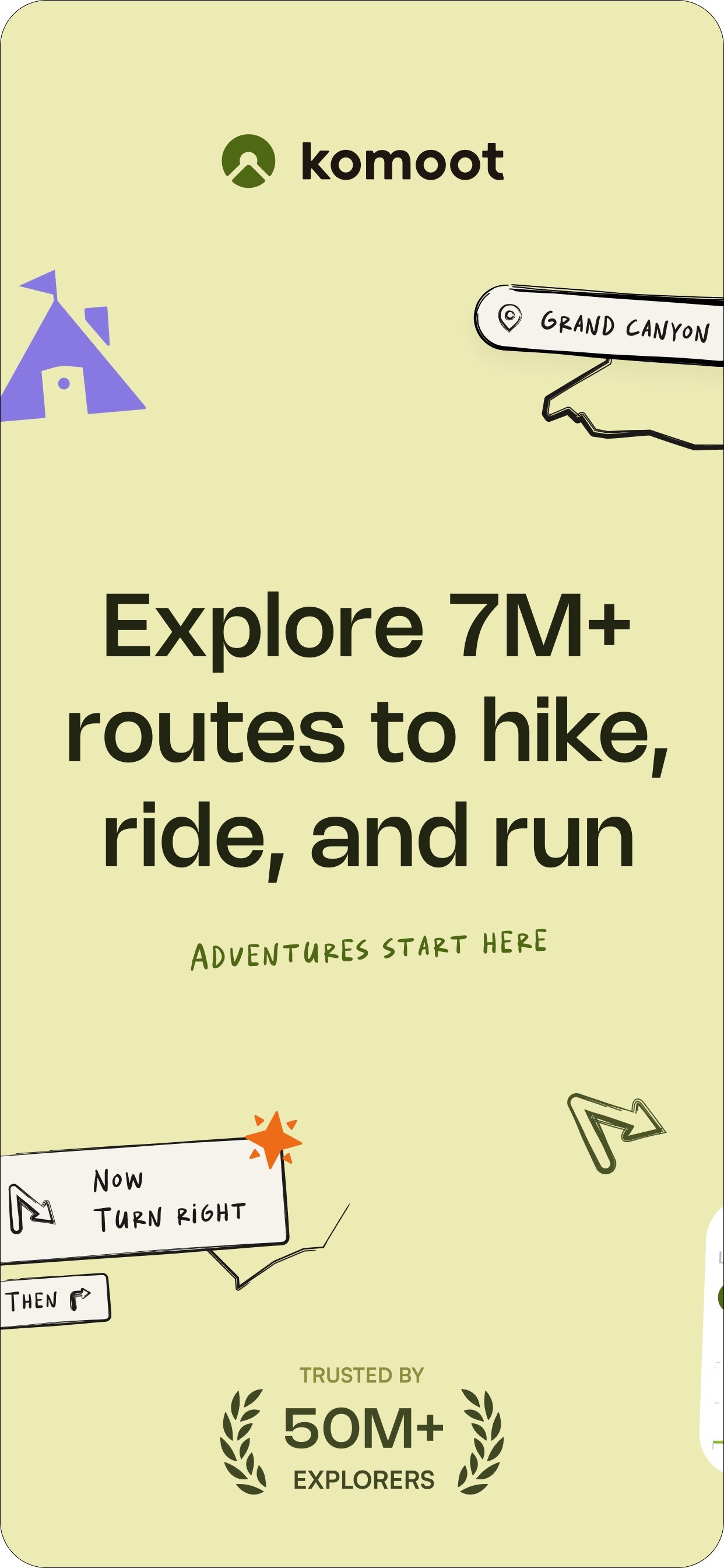komoot - hike, bike & run iPhone screenshot 1