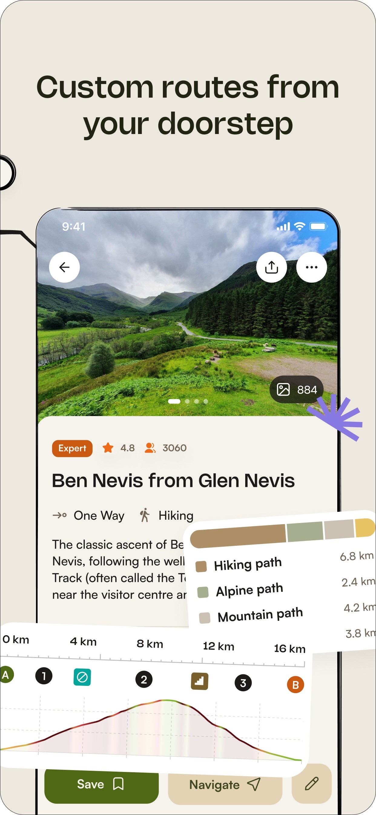 komoot - hike, bike & run iPhone screenshot 2