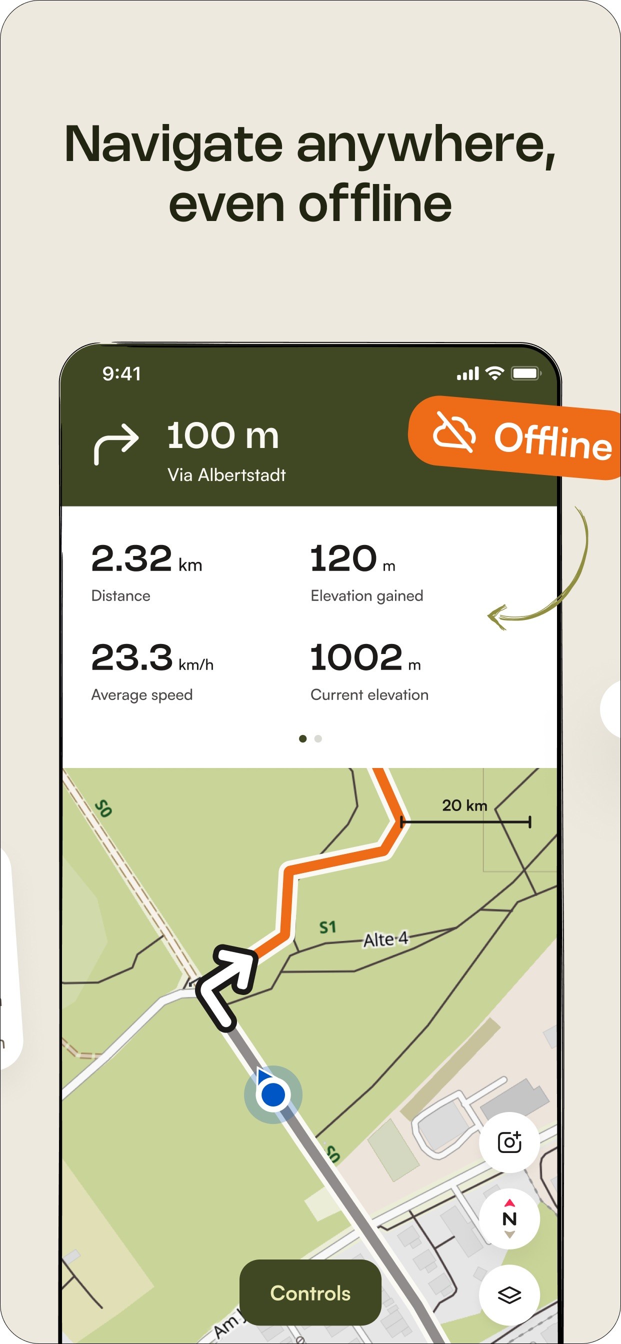 komoot - hike, bike & run iPhone screenshot 3