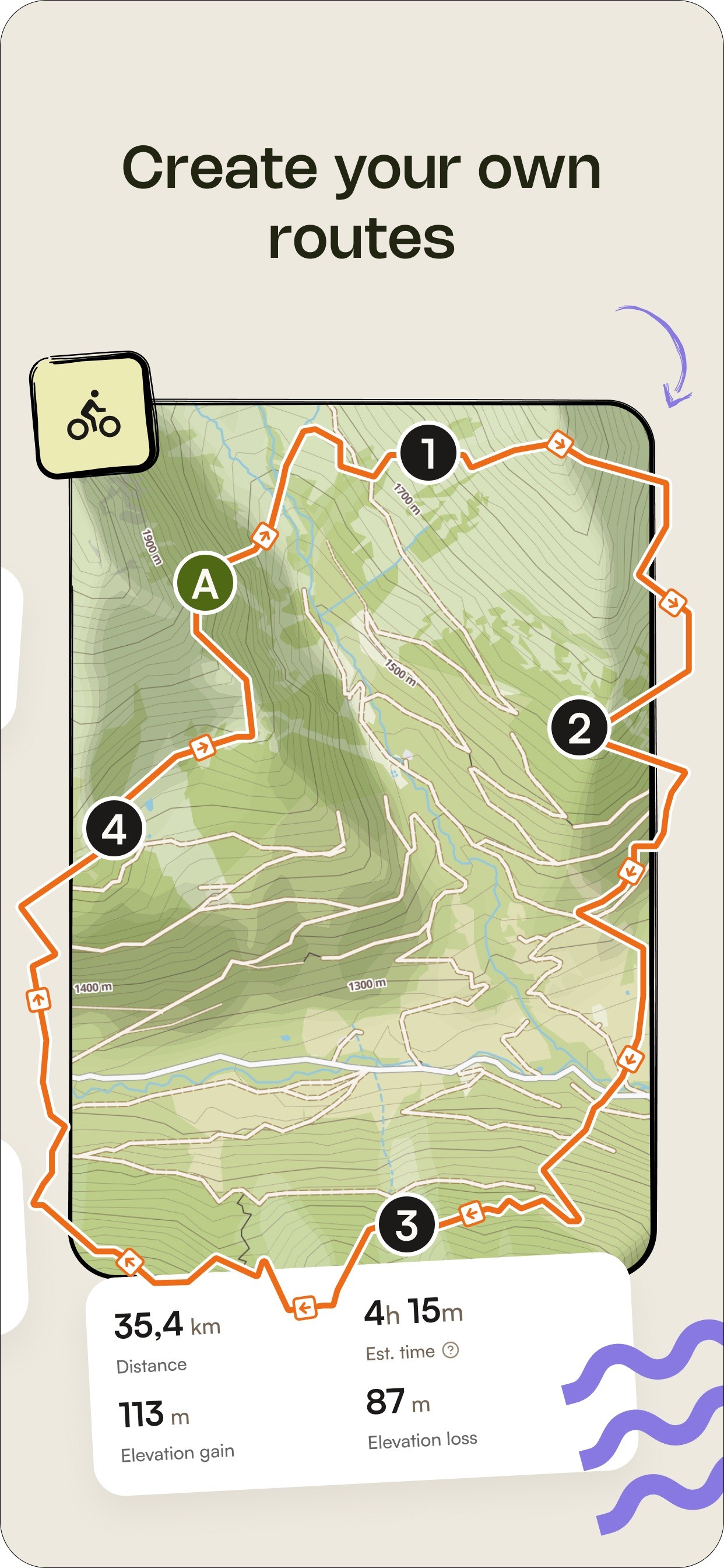 komoot - hike, bike & run iPhone screenshot 5