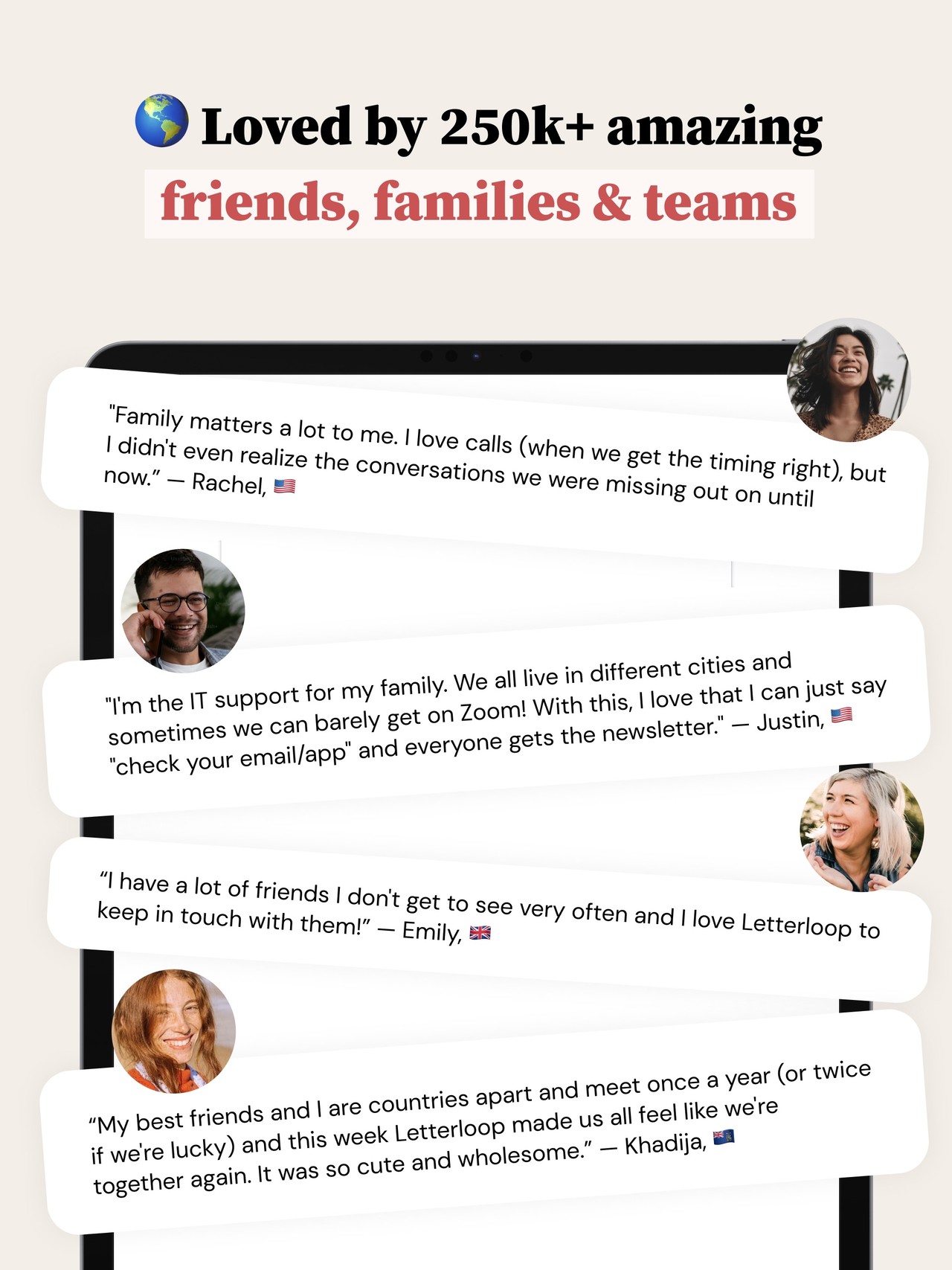 Letterloop: Group Newsletters iPad screenshot 1