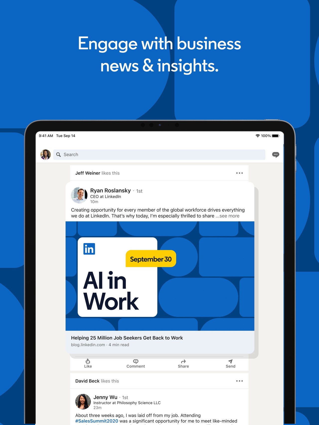 LinkedIn: Community & Network iPad screenshot 5