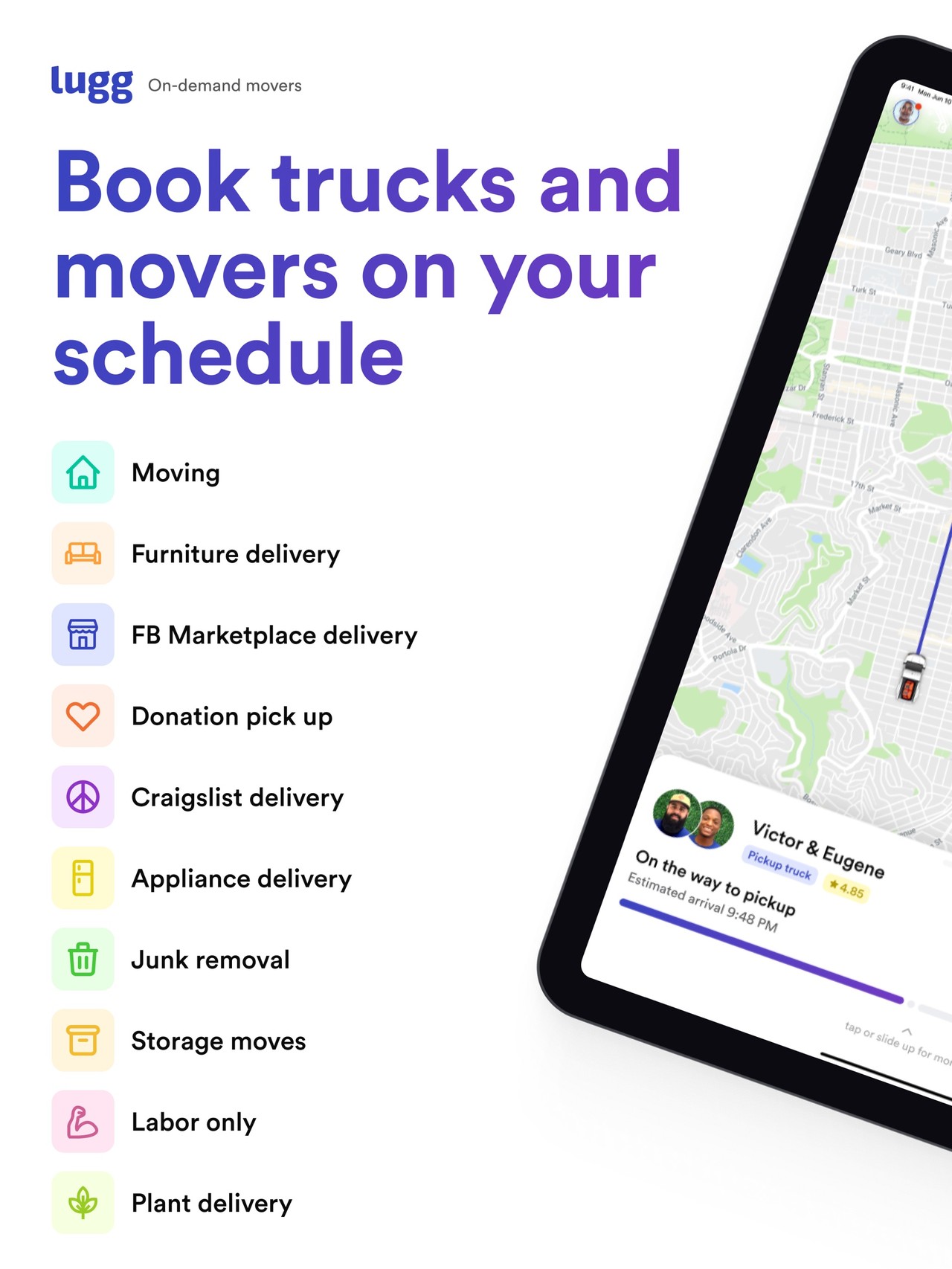 Lugg - Moving & Delivery iPad screenshot 1
