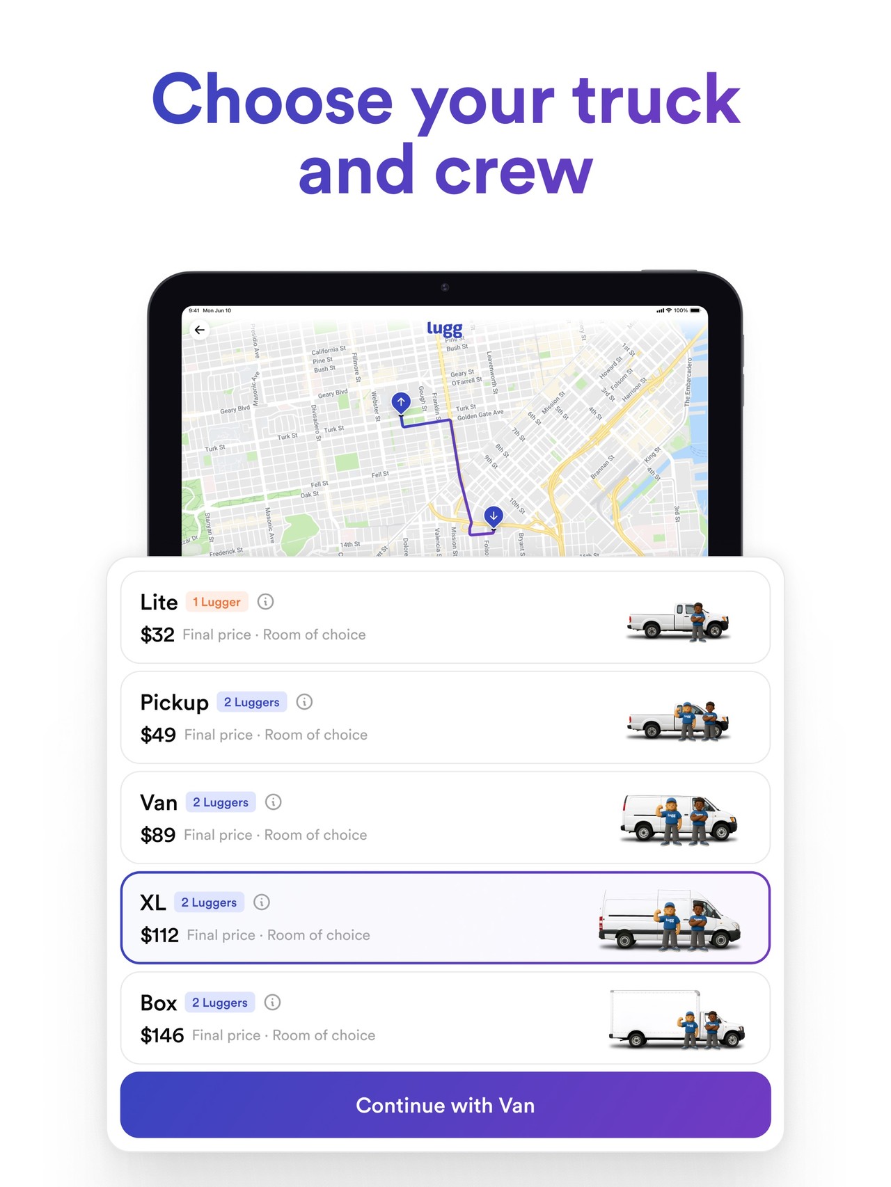 Lugg - Moving & Delivery iPad screenshot 3