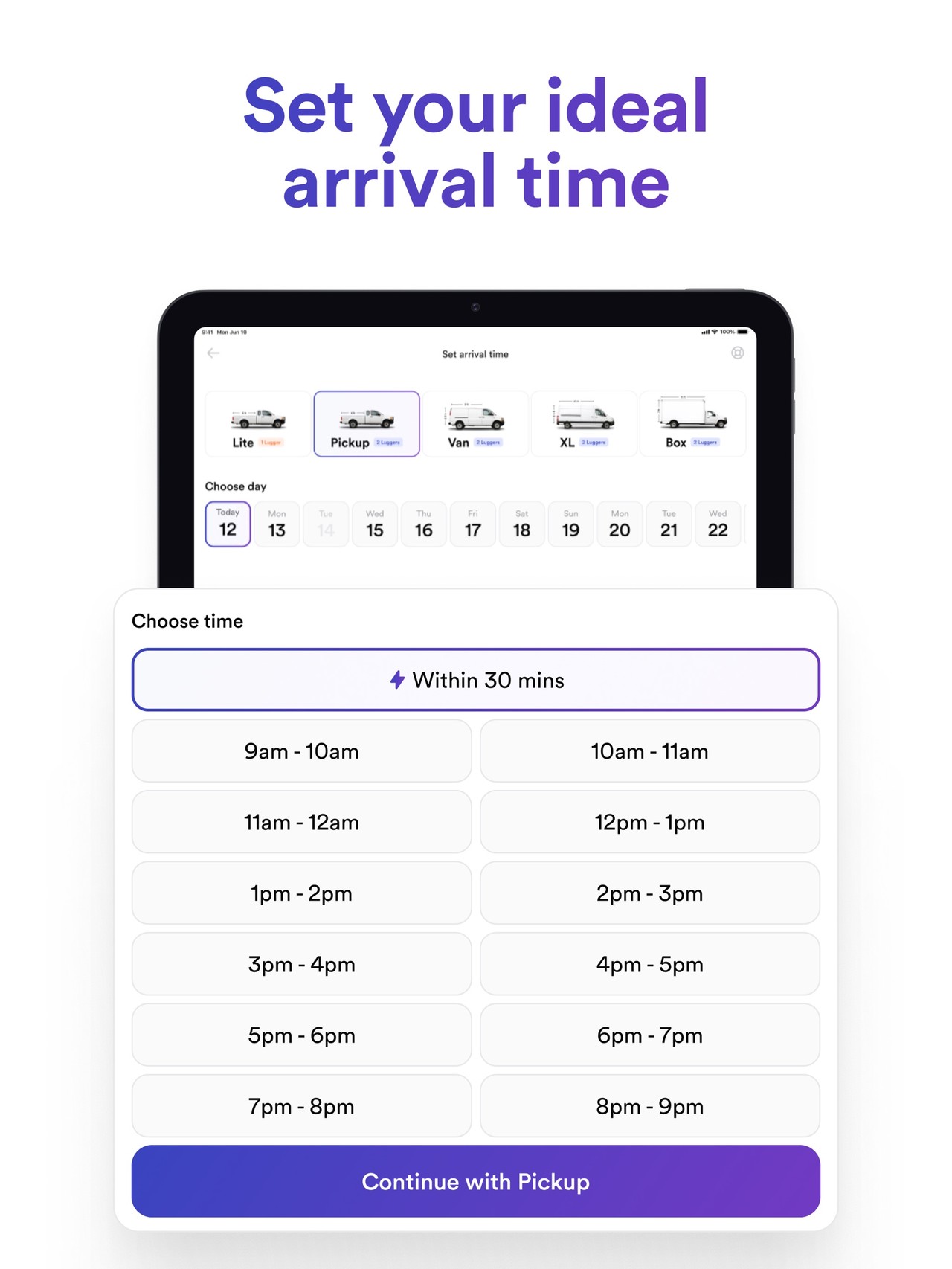 Lugg - Moving & Delivery iPad screenshot 4