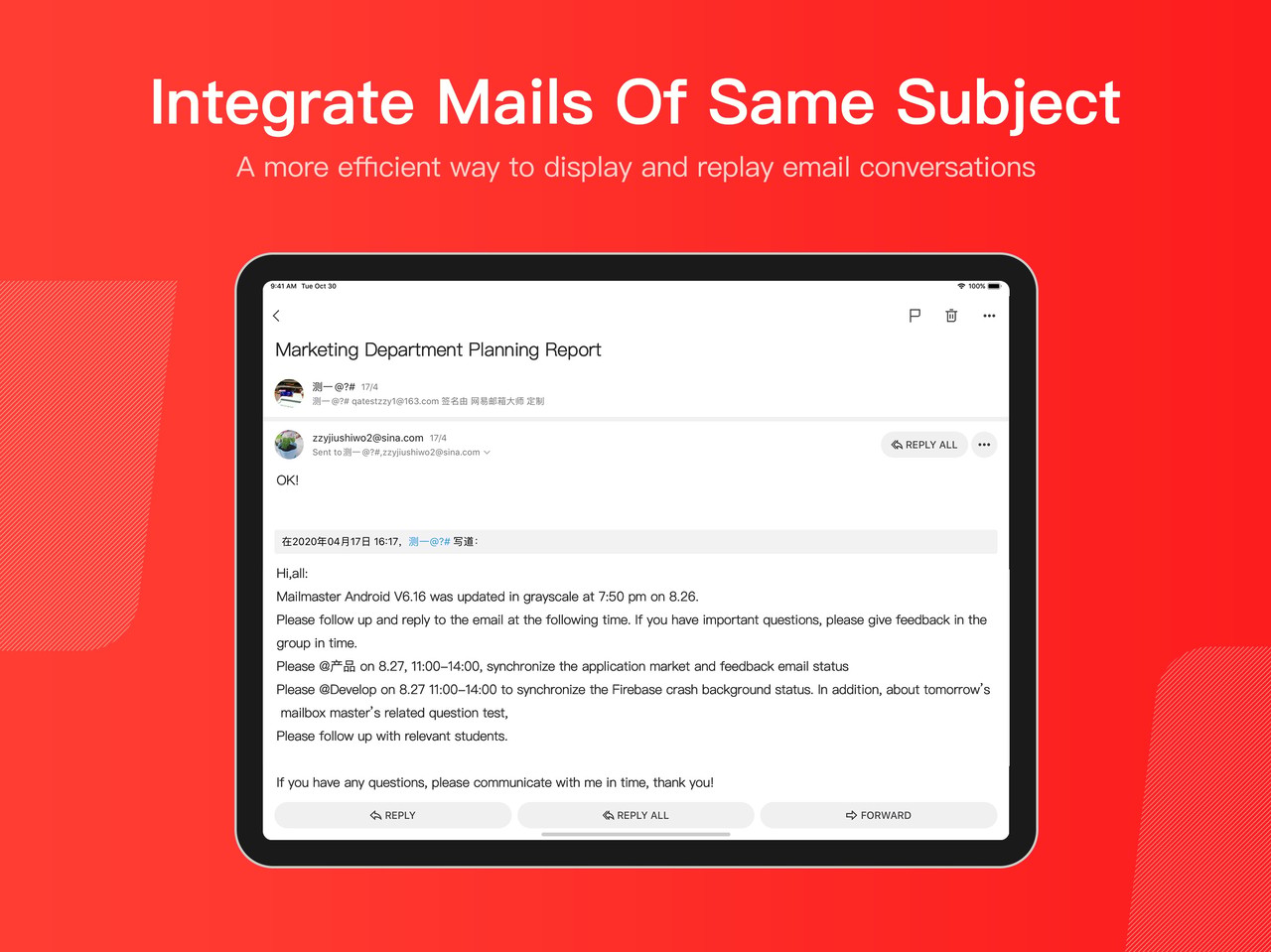 Mail Master by NetEase iPad screenshot 4