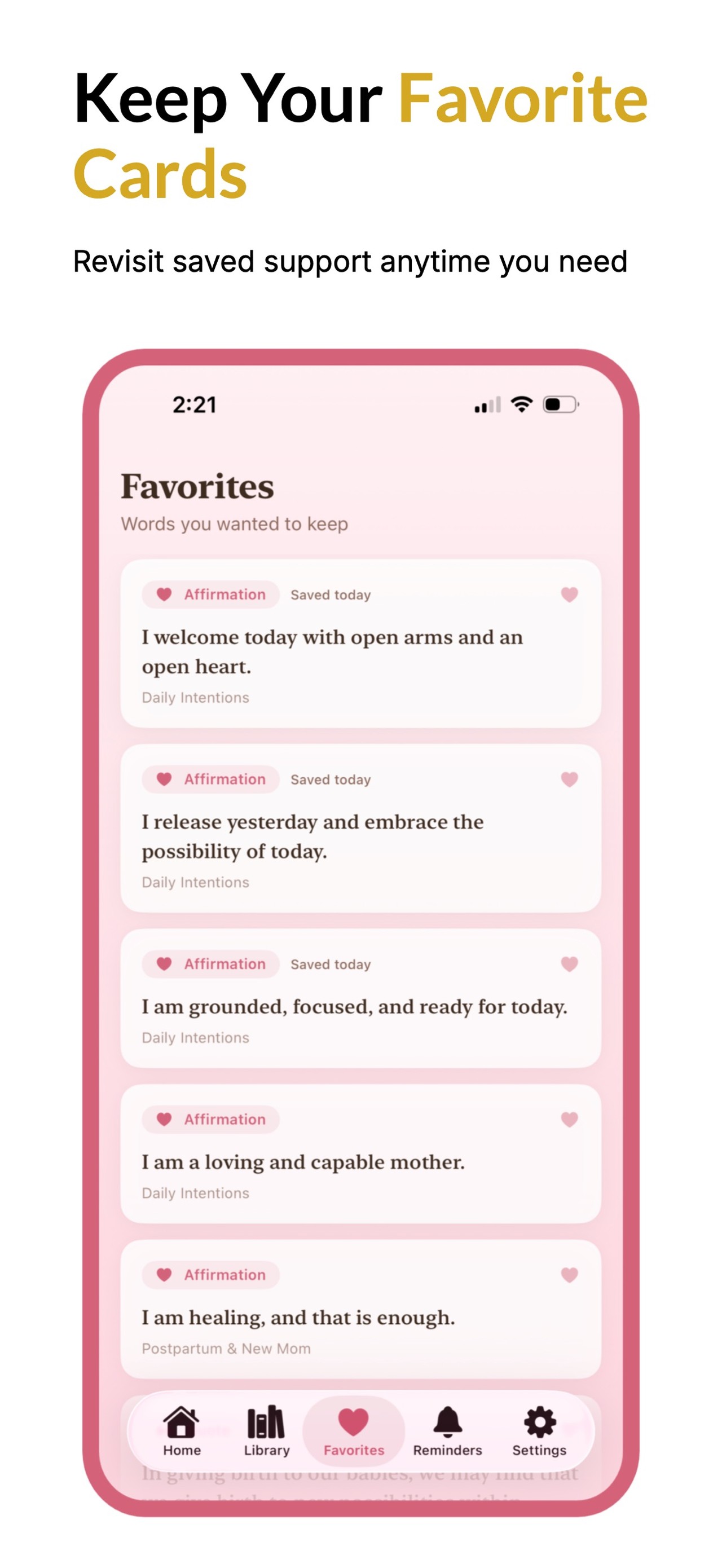 MamaMantra: Daily Affirmations iPhone screenshot 4