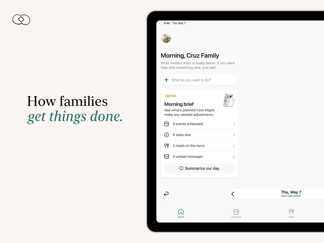 Maple Family Assistant iPad screenshot 1