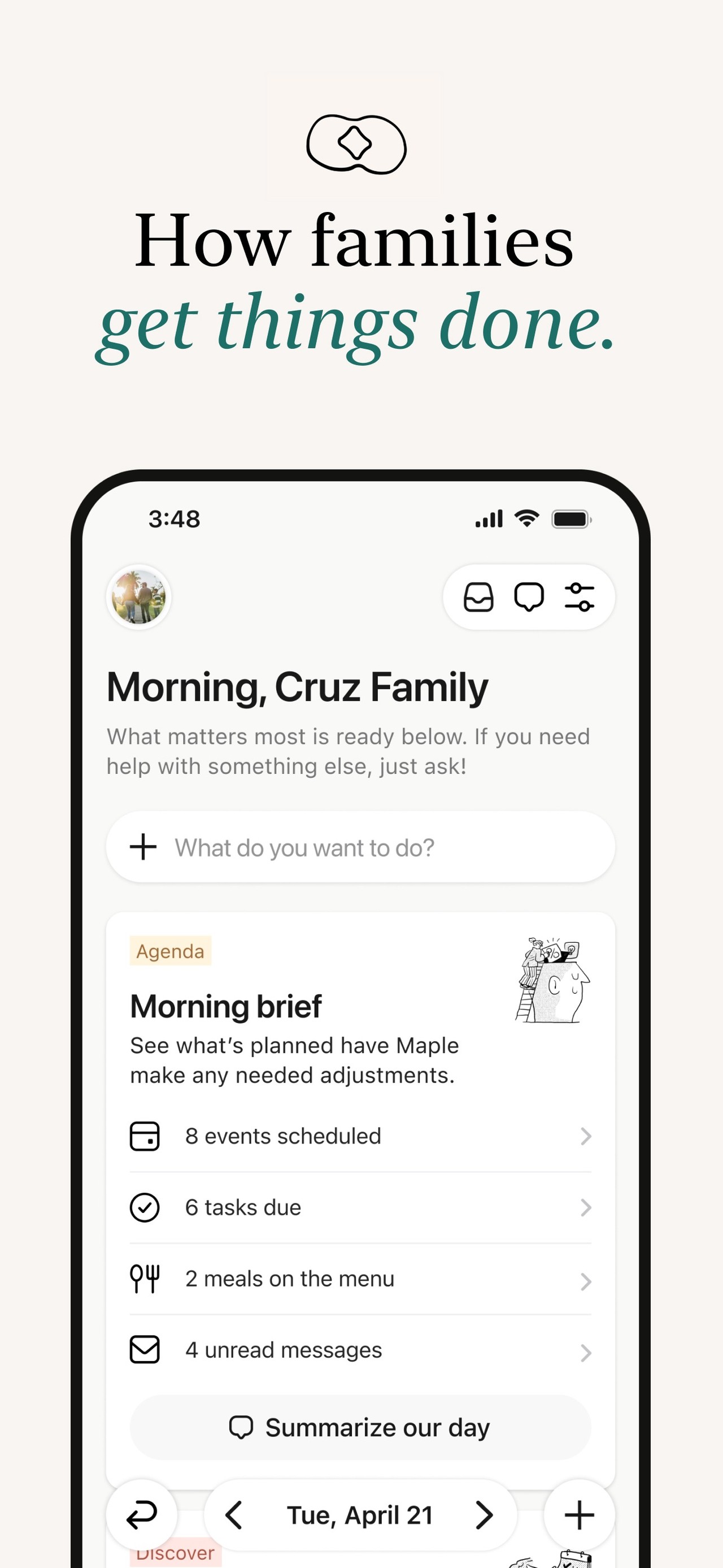 Maple Family Assistant iPhone screenshot 1