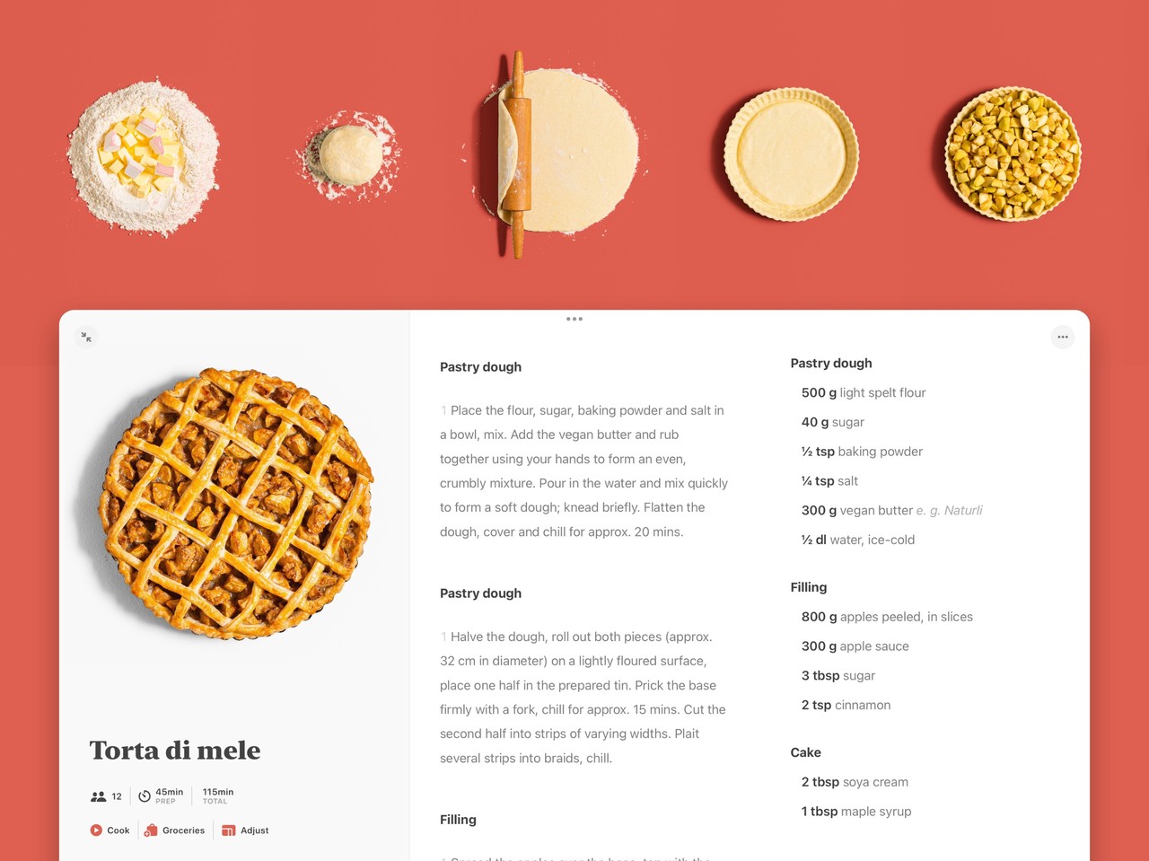 Mela - Recipe Manager iPad screenshot 1