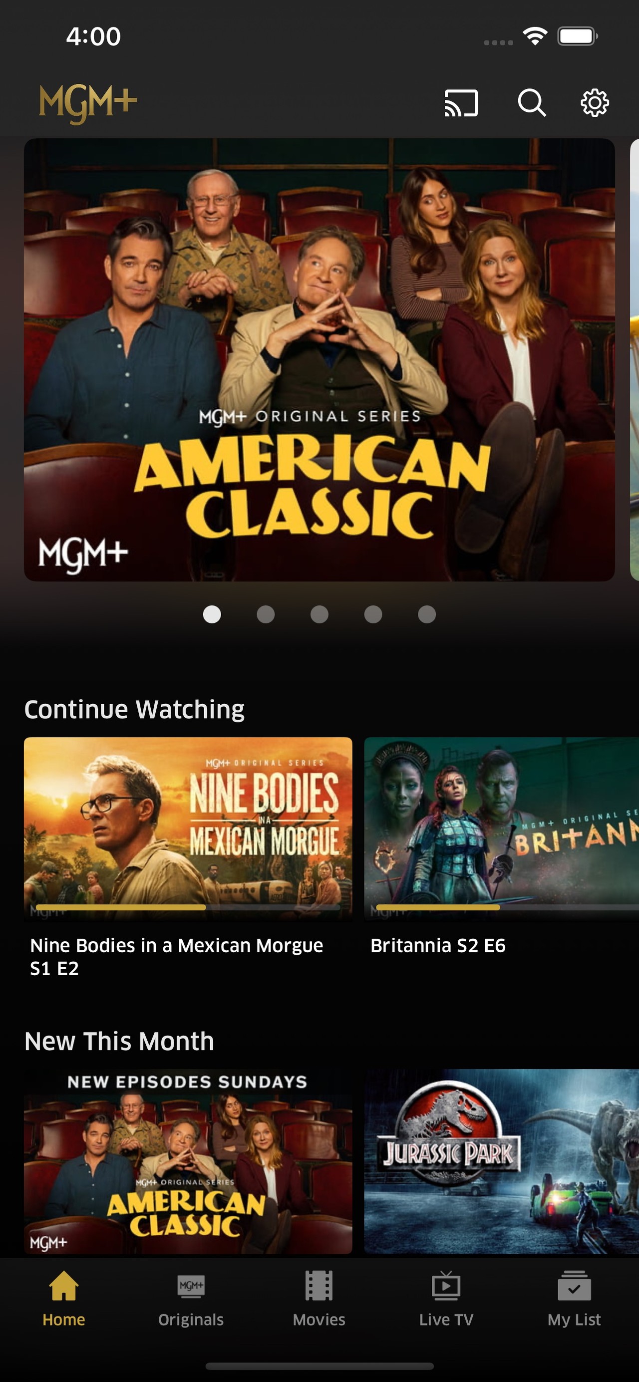 MGM+ iPhone screenshot 4