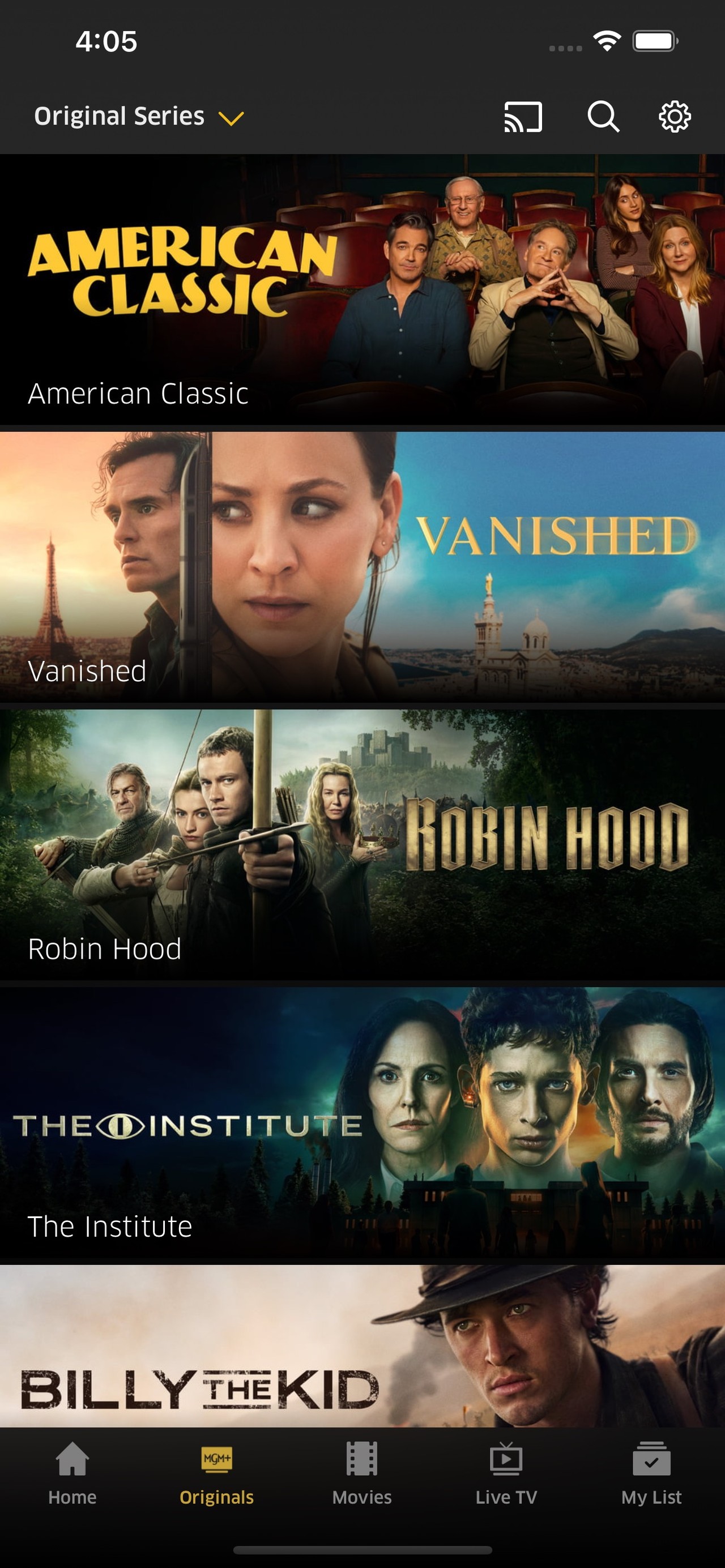 MGM+ iPhone screenshot 5