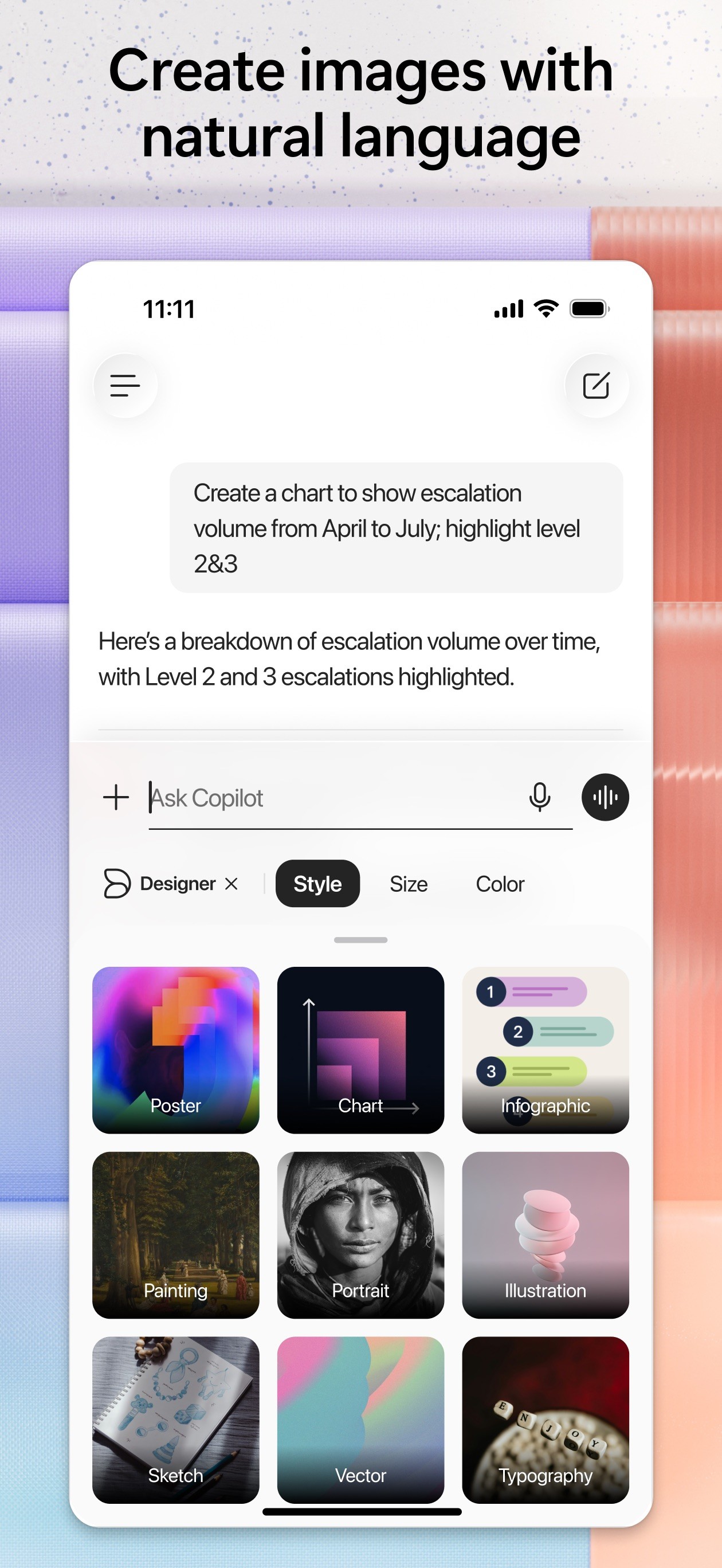 Microsoft 365 Copilot iPhone screenshot 5