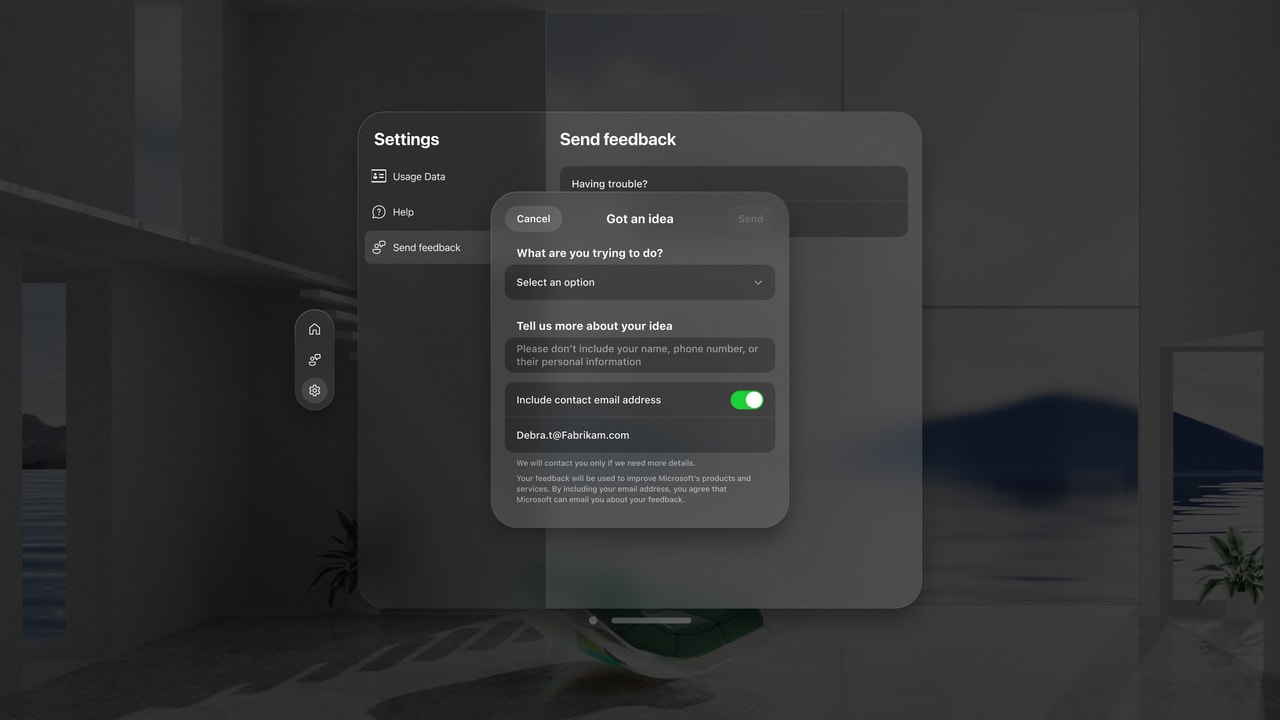 Microsoft Authenticator Apple Vision screenshot 4