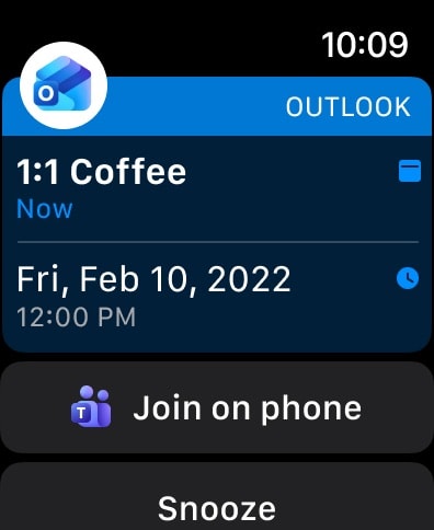 Microsoft Outlook Apple Watch screenshot 4