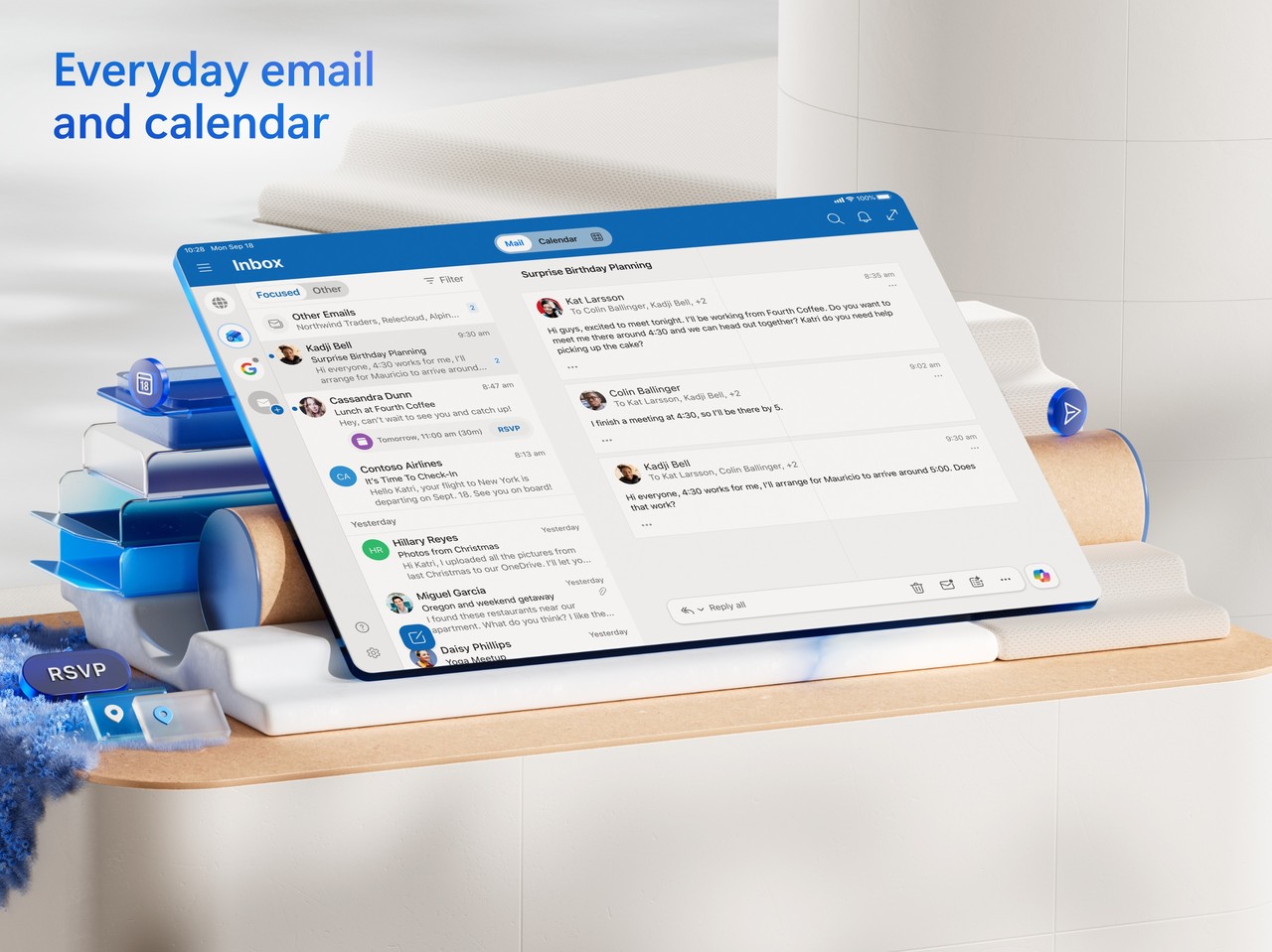 Microsoft Outlook iPad screenshot 1