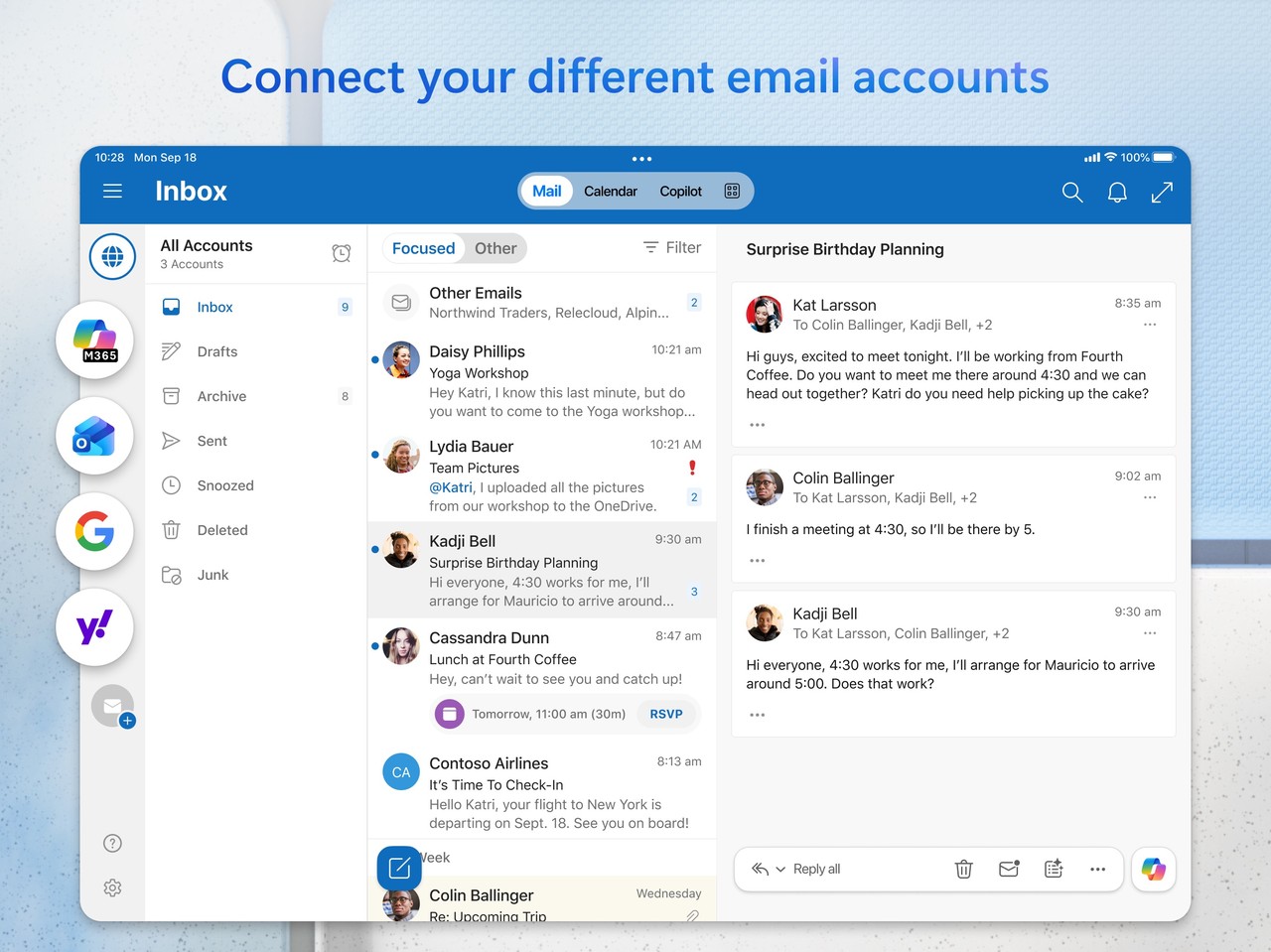 Microsoft Outlook iPad screenshot 3