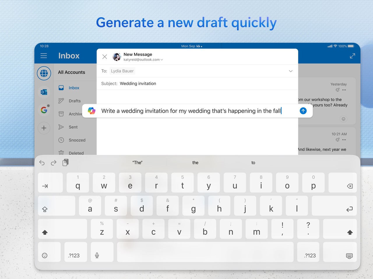 Microsoft Outlook iPad screenshot 4