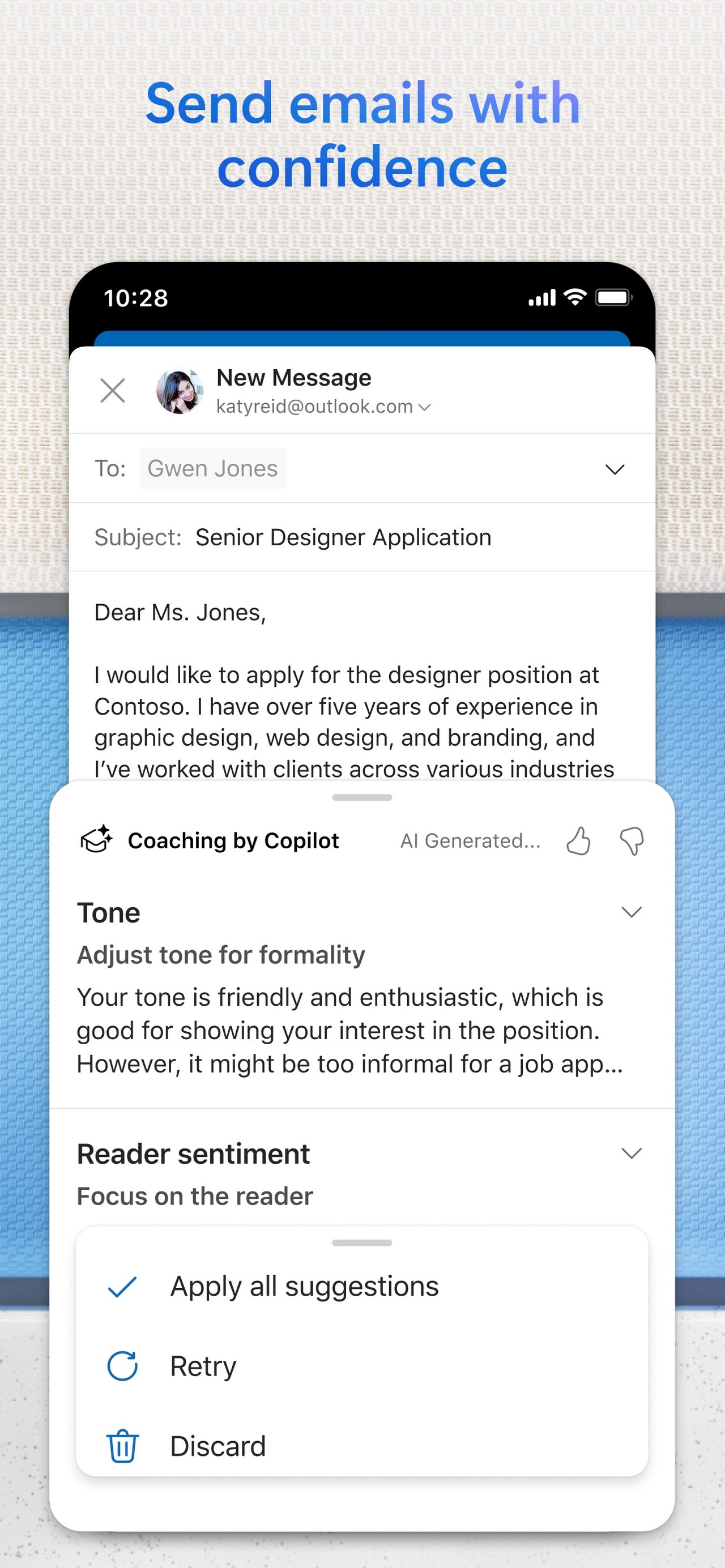 Microsoft Outlook iPhone screenshot 5