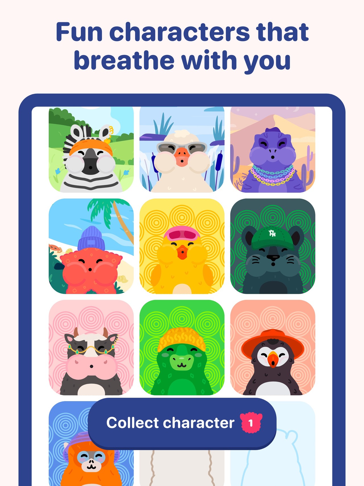 Mindllama Breathe Sleep Focus iPad screenshot 5