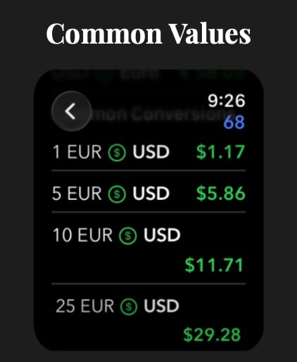 Morpho Convert Currency & Unit Apple Watch screenshot 3