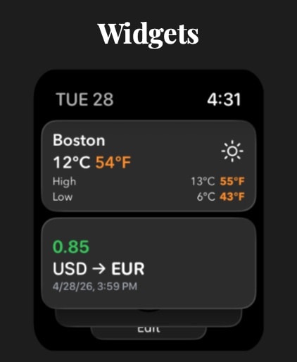 Morpho Convert Currency & Unit Apple Watch screenshot 5