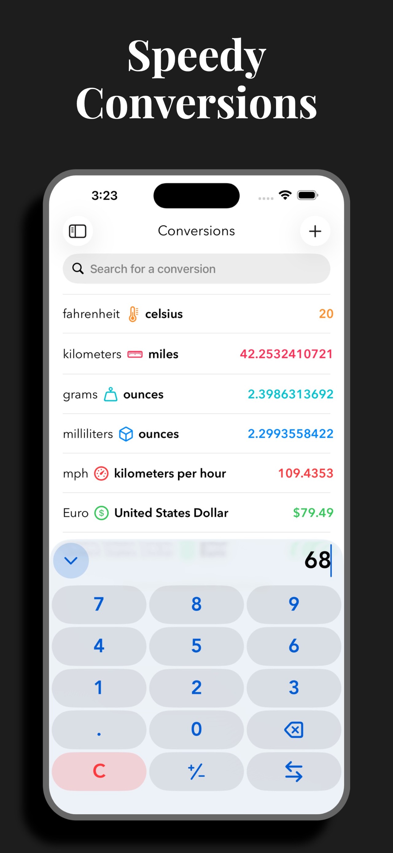 Morpho Convert Currency & Unit iPhone screenshot 4