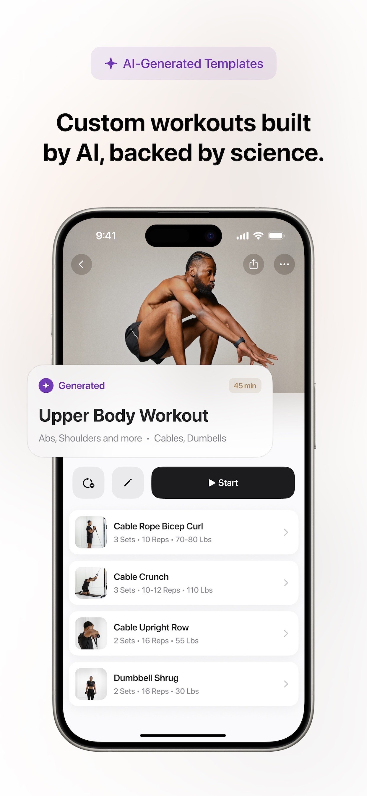 Motra AI Workout Fitness Coach iPhone screenshot 4